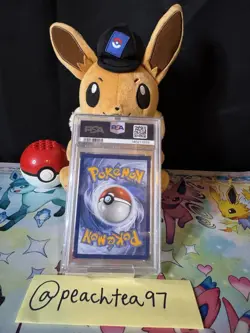 PSA 9 - 2025 POKEMON PRE EN-PRISMATIC EVOLUTIONS #167 EEVEE EX - SIR - Image 2