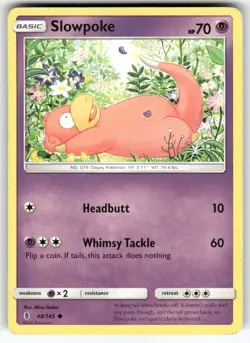 Slowpoke SM - Guardians Rising Common Pokemon Lightly played - Image 1