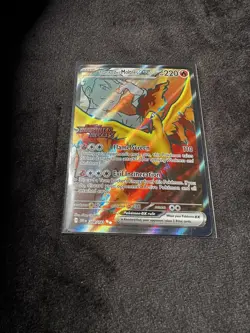 Pokemon TCG Team Rockets Moltres EX Destined Rivals Stamped Upc Promo 208/182 - Image 1