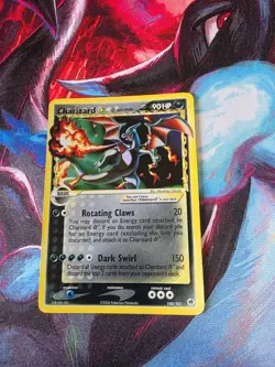 2006 Pokemon EX Dragon Frontiers #100 Charizard Holo Gold Star LP-NM - Image 1