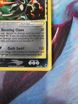 2006 Pokemon EX Dragon Frontiers #100 Charizard Holo Gold Star LP-NM - Image 2