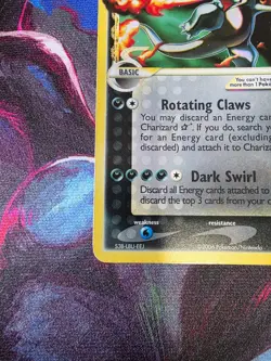 2006 Pokemon EX Dragon Frontiers #100 Charizard Holo Gold Star LP-NM - Image 3