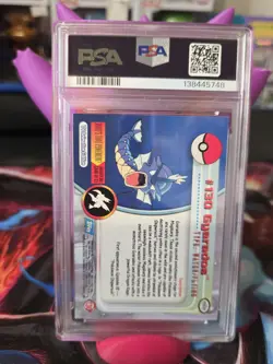 Pokemon Topps Blue Label Gyarados #130 TV Animation Series. PSA 8 - Image 2