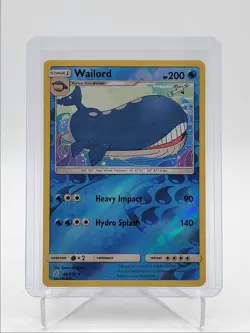 WAILORD 2019 POKEMON S & M COSMIC ECLIPSE REVERSE HOLO RARE 46/236 Q5686 - Image 1
