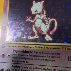 Mewtu Mewtwo Holo 10/102, GERMAN Base Set 1st Edition, 1999 WOTC Pokemon, LP - Image 5