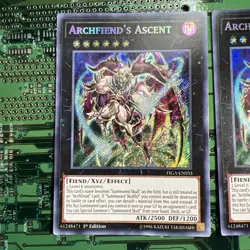 Archfiend's Ascent FIGA-EN033 Secret Rare 1st Edition Yugioh Card 2 - Image 2