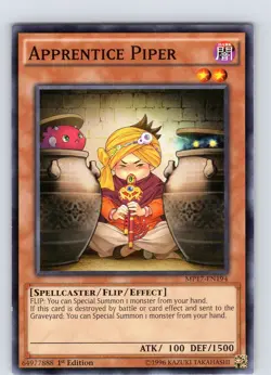 Yu-Gi-Oh TCG Apprentice Piper MP17-EN194 1st Edition Regular Common Card NM - Image 1