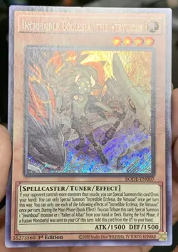 Yugioh 1xCopy Incredible Ecclesia the Virtuous BODE-EN007 Secret Rare NM w/Track - Image 5