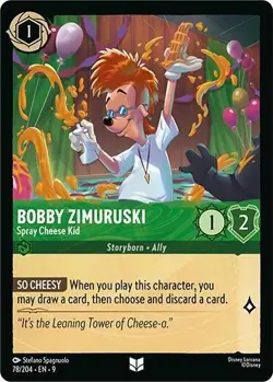 Disney Lorcana TCG Fabled - Bobby Zimuruski Spray Cheese Kid - 78/204 Uncommon - Image 1