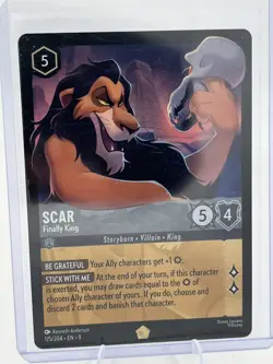 SCAR - Finally King Legendary #175/204 EN 9 Disney Lorcana FABLED 2025 Non-Foil - Image 1