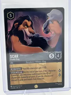 SCAR - Finally King Legendary #175/204 EN 9 Disney Lorcana FABLED 2025 Non-Foil - Image 2