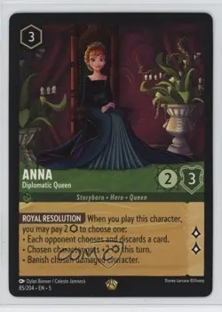 2024 Disney Lorcana - Shimmering Skies 5 Anna Diplomatic Queen #85 - Image 1