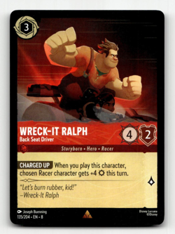 Disney Lorcana Wreck-It Ralph - Back Seat Driver 135/204 - Reign of Jafar - Image 1