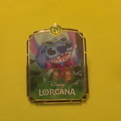 Disney Lorcana Intothe Inklands Promo Pins Set of 3 Stitch Sheriff of Nottingham - Image 5
