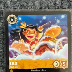 Disney Lorcana Winterspell Lilo Rock Star 17/204 Super Rare NM/Mint - Image 3