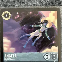 Disney Lorcana Winterspell Angela Night Warrior 187/204 Super Rare NM/Mint - Image 2