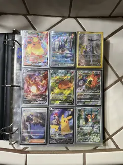 Old Pokemon Card Collection binder Full Art, Holo, Reverse Holo, Ex, Break Cards - Image 1