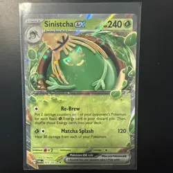 Sinistcha EX Twilight Masquerade Holo Double Rare Card 023/167 NM/M Condition - Image 1
