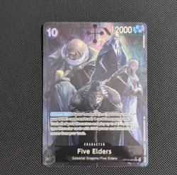 One Piece Card Game Five Elders OP13-082 Alt Art Holo 12000 Power Bandai English - Image 1
