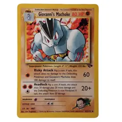 Giovannis Machoke 42/132 Gym Challenge Pokemon Card 2000 WOTC - Image 1