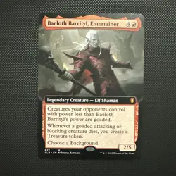 MTG Baeloth Barrityl, Entertainer EXTENDED ART Baldur's Gate 627 - Image 1