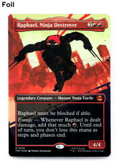 Raphael, Ninja Destroyer - Foil - Borderless, MTG Teenage Mutant Ninja Turtles - Image 1