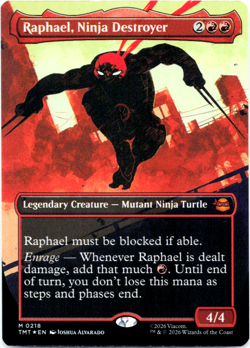 Raphael, Ninja Destroyer - Foil - Borderless, MTG Teenage Mutant Ninja Turtles - Image 3
