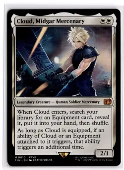 Cloud, Midgar Mercenary 10 Mythic FINAL FANTASY Magic: The Gathering Near Mint - Image 1