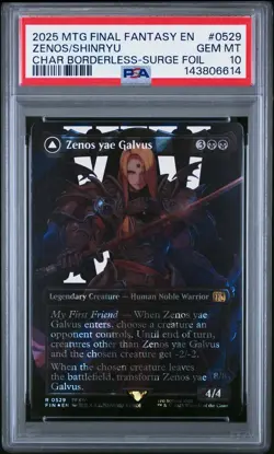 PSA 10 MTG Zenos Yae Galvus / Shinryu Surge Foil 0529 Final Fantasy GEM FF14 - Image 2
