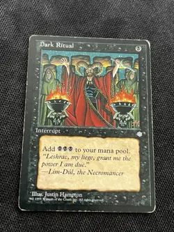 1X MTG Dark Ritual Ice Age Regular Black Free Shipping - Image 1