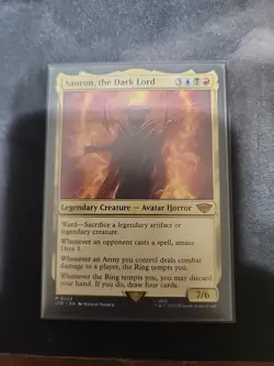 Magic the Gathering Sauron, The Dark Lord Mythic LegendaryCreature from LOTL - Image 1