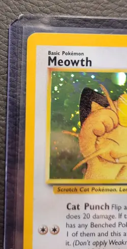 Pokemon Meowth 10/53 Wotc Promo Holo Basic Card 50 HP English Vintage - Image 2