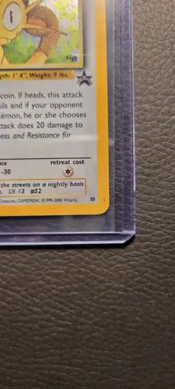 Pokemon Meowth 10/53 Wotc Promo Holo Basic Card 50 HP English Vintage - Image 5