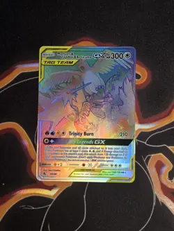 Pokemon Moltres & Zapdos & Articuno GX Full Art TAG TEAM Secret Rare Holo 69/68… - Image 1