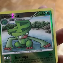 Lombre - 52/127 Platinum Reverse Holo Uncommon Pokemon - NM/LP - Image 4