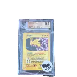 Pokemon Zapdos Aquapolis 2003 #H32 Holo Rare Beckett 9.5 Graded Card - Image 1