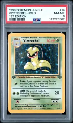 Pokemon PSA 8 Near Mint 1st Edition Victreebel Holo 14/64 1st Edition Jungle - Image 1