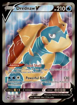 Drednaw V (Full Art) Ultra Rare Champion's Path 69/73 NM Pokemon - Image 1