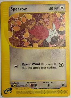 Spearow 130/165 - Expedition Base Set - Pokemon Ereader Card - LP - Image 1
