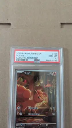 Vulpix 138/132 (PSA 10) Illustration Rare Mega Evolution Pokemon Card - Image 2
