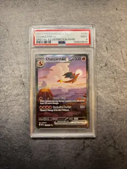 2023 POKEMON MEW EN-151 SPECIAL ILLUSTRATION RARE #199 CHARIZARD EX PSA 9 - Image 1