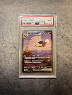 2023 POKEMON MEW EN-151 SPECIAL ILLUSTRATION RARE #199 CHARIZARD EX PSA 9 - Image 2
