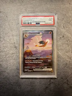 2023 POKEMON MEW EN-151 SPECIAL ILLUSTRATION RARE #199 CHARIZARD EX PSA 9 - Image 3