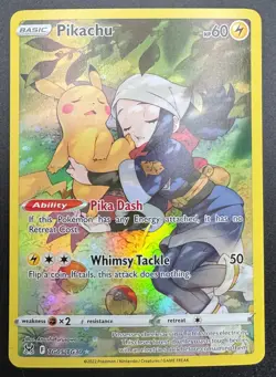 Pikachu Trainer Gallery TG05/TG30 Swsh11: Lost Origin NM Condition Pokemon - Image 1
