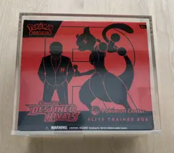 Destined Rivals Pokemon Center PC ETB Elite Trainer Box SEALED w/ Plastic Case - Image 1