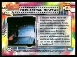 Mechanical Mewtwo [Foil] #6 Pokemon 1999 Topps Movie MP - Image 2