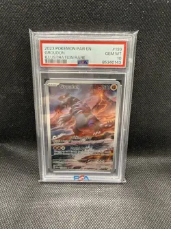 Pokemon Groudon Paradox Rift Illustration Rare #199 PSA 10 Gem Mint - Image 1
