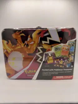 Fall 2020 Collector’s Chest - Lunch Box Tin Charizard - 5 Packs - Pokemon TCG - Image 1