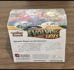Pokemon TCG Sword & Shield Evolving Skies Booster Box Sealed With Acrylic Case - Image 3