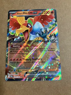2025 Pokemon Ethan’s Ho-Oh EX Full Art Holo 39/182 NM - Image 1